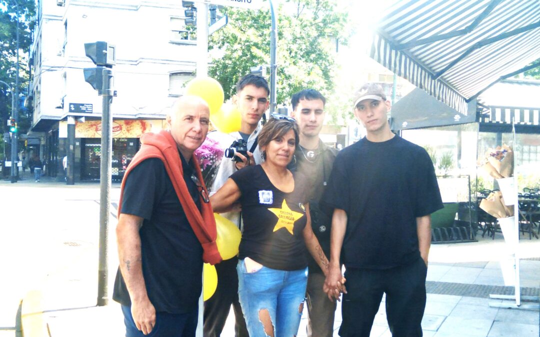 Gislena Gallinger tiene su estrella amarilla en el barrio porteño de Boedo