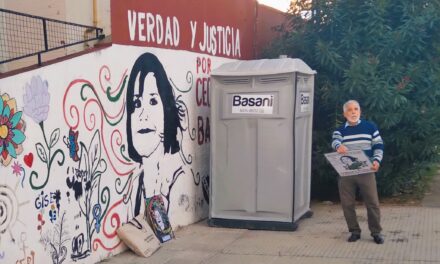 Daniel Basaldúa: «Taparon el mural de Cecilia con un baño químico»