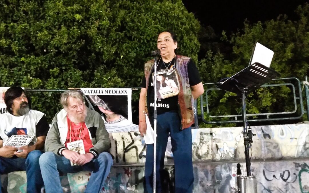 Laura Calampuca: «Sé que Naty está acá presente a nuestro lado»